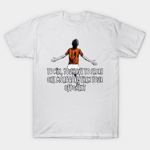 Johan Cruyff Simple Tactics T-Shirt by TerraceTees